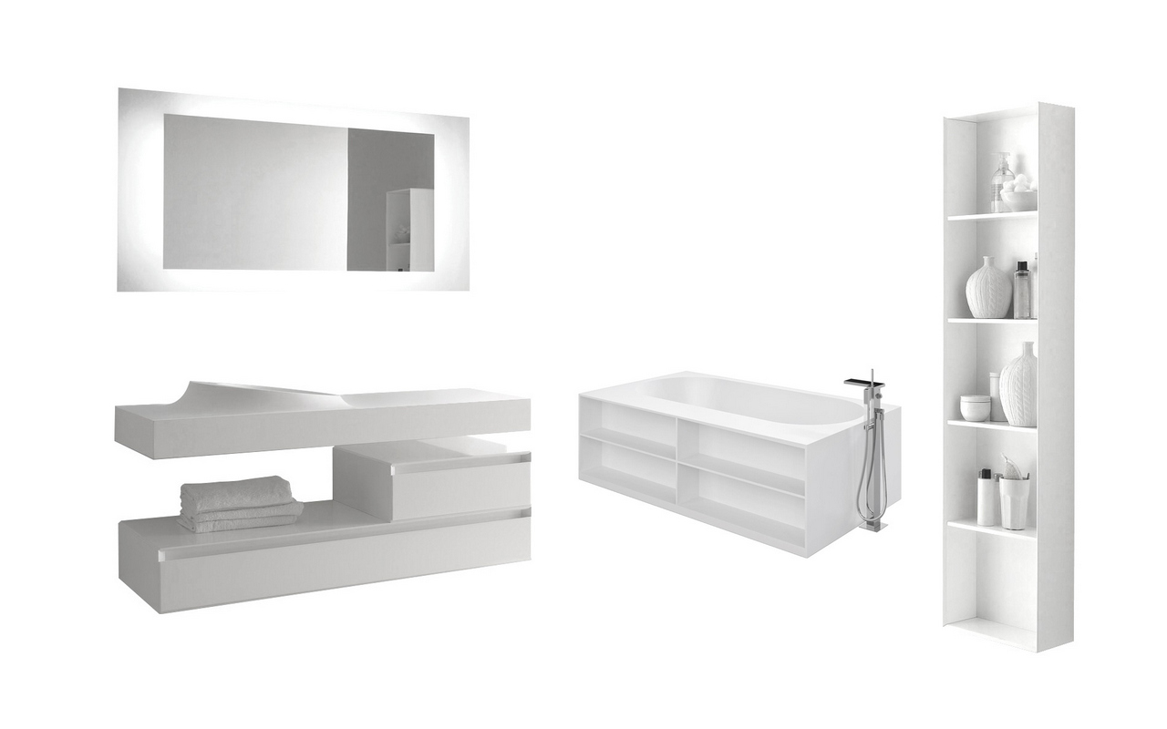 Aquatica Storage Lovers Bathroom Furniture Set